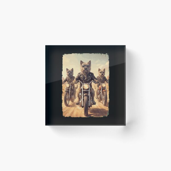 Item preview, Funny Cairn Terrier Motorcycle Meme Dog Lover designed and sold by DoodleTortle.