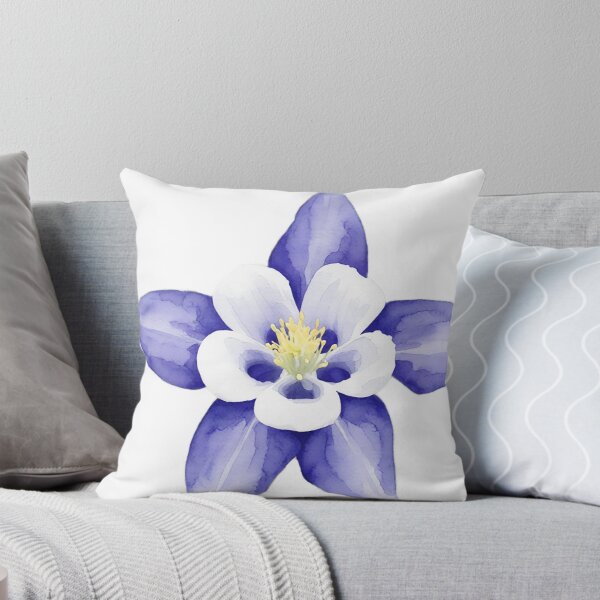 Item preview, Colorado Columbine Flower - watercolor designed and sold by Mia's Menagerie.