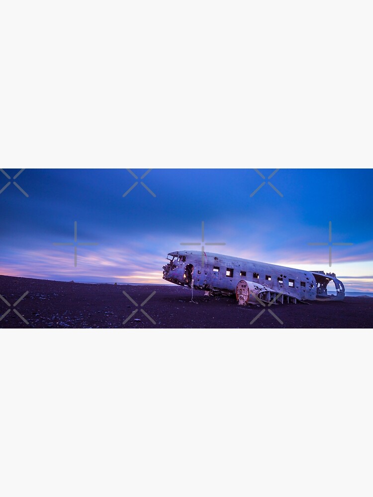 Thumbnail 3 of 3, Photographic Print, DC-3 Plane Iceland Panorama designed and sold by AdrianAlford.