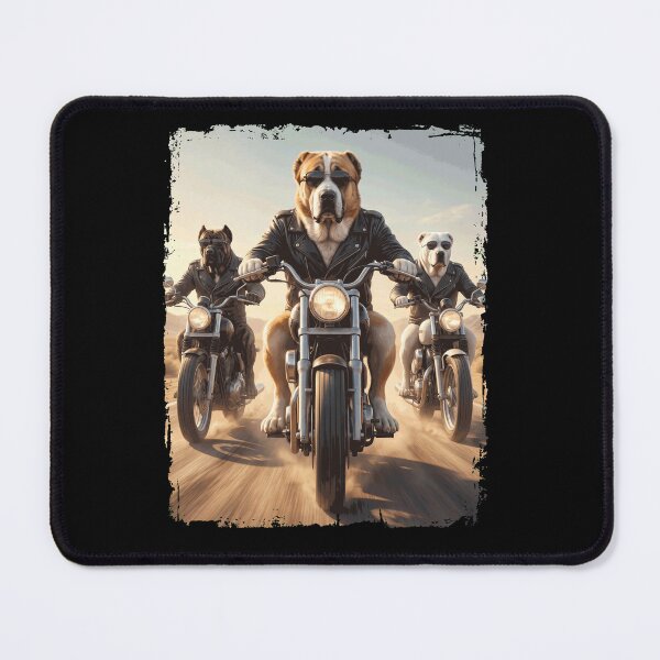 Item preview, Funny Central Asian Shepherd Dog Motorcycle Meme Dog Lover designed and sold by DoodleTortle.