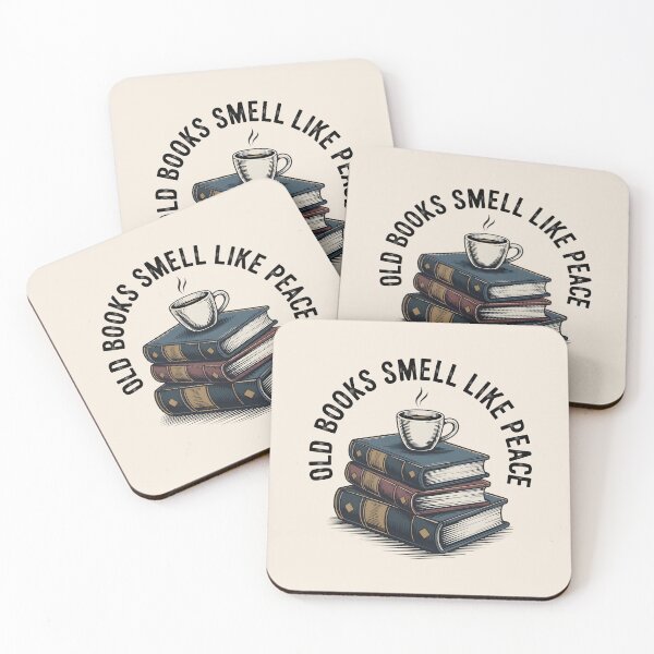 Item preview, Old Books Smell Like Peace Bookworm Library designed and sold by SplashTastic.