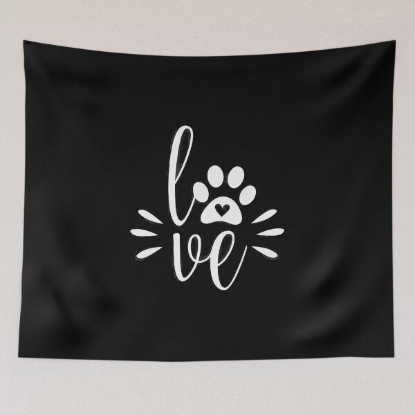 Item preview, Love Paw Print Script Typography Pet Design designed and sold by Dmo3HarkoArt.