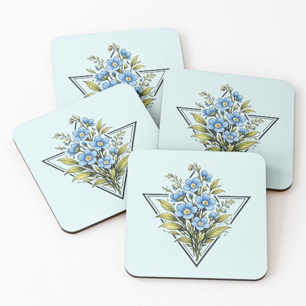 Item preview, Blue Floral Bouquet – Botanical Geometric Design designed and sold by avocado_guy.