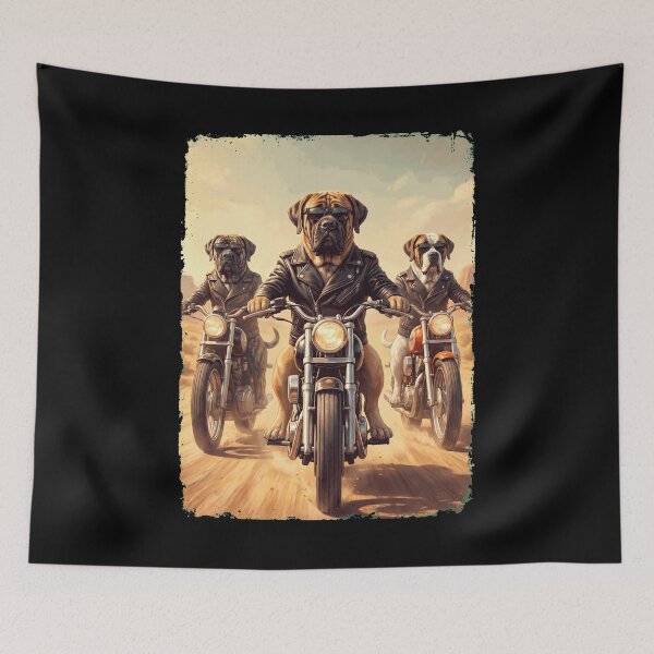 Item preview, Funny English Mastiff Motorcycle Meme Dog Lover designed and sold by DoodleTortle.