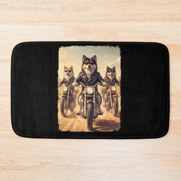 Item preview, Funny Finnish Lapphund Motorcycle Meme Dog Lover designed and sold by DoodleTortle.