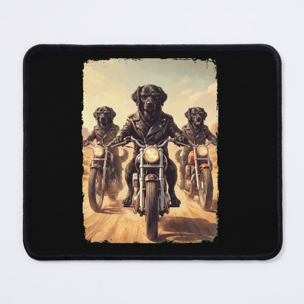 Item preview, Funny Flat Coated Retriever Motorcycle Meme Dog Lover designed and sold by DoodleTortle.