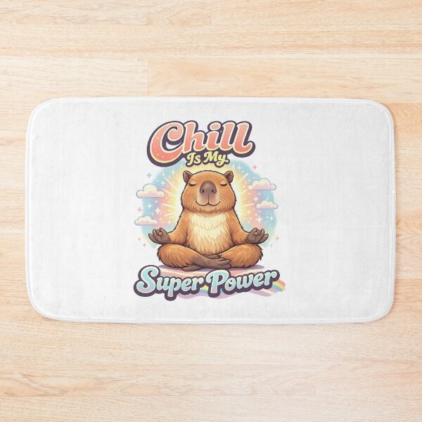 Item preview, Chill Is My Super Power Capybara designed and sold by Art by Debasish.