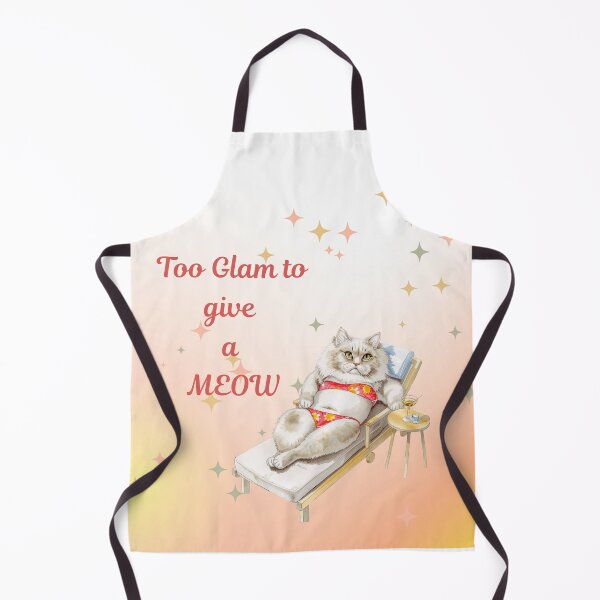 Item preview, A Cat Sunbathing "Too Glam to Give a Meow" designed and sold by Soulstar Designs.