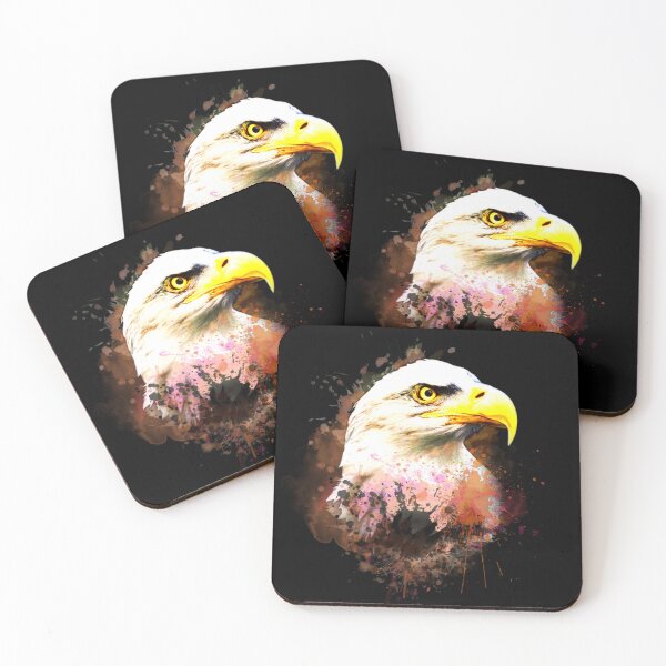 Item preview, Colorful eagle Head Paint Splatters design  designed and sold by StyleBloomes.