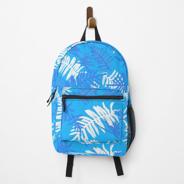 Item preview, Aloha Ferns in Kaua'i Blue designed and sold by indianRiverTextiles.