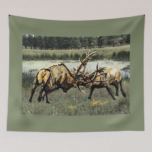 Item preview, Elk Duel designed and sold by KlakkDrawsStuff.