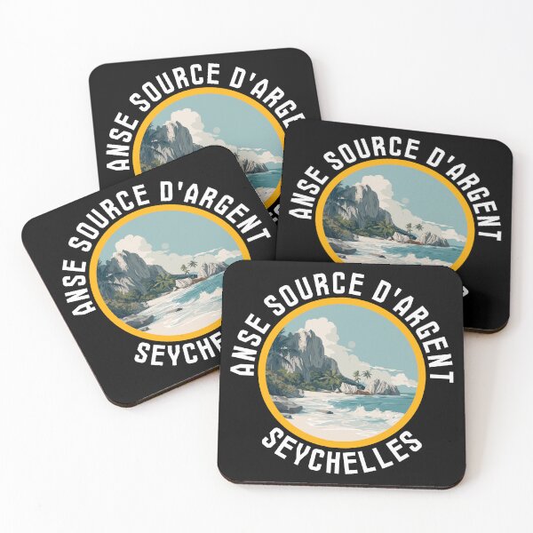 Item preview, Anse Source d’Argent - Seychelles (with White Lettering) designed and sold by VelvetRoom.