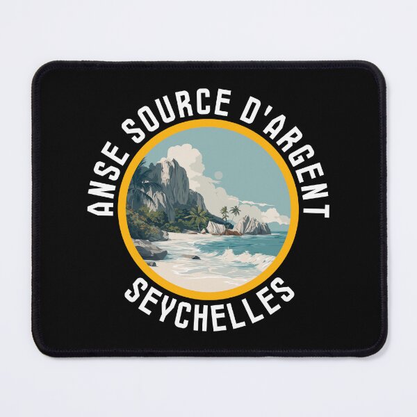 Item preview, Anse Source d’Argent - Seychelles (with White Lettering) designed and sold by VelvetRoom.