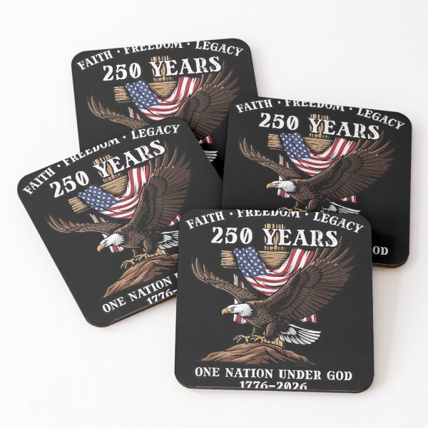 Item preview, 250 Years Faith Freedom Legacy Eagle Patriotic USA 1776-2026 One Nation Under God designed and sold by Tanjaberto.