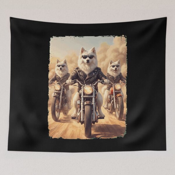 Item preview, Funny German Spitz Motorcycle Meme Dog Lover designed and sold by DoodleTortle.