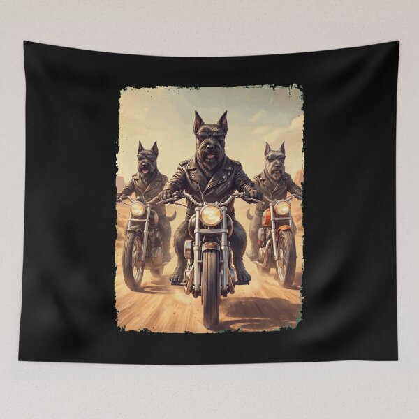 Item preview, Funny Giant Schnauzer Motorcycle Meme Dog Lover designed and sold by DoodleTortle.