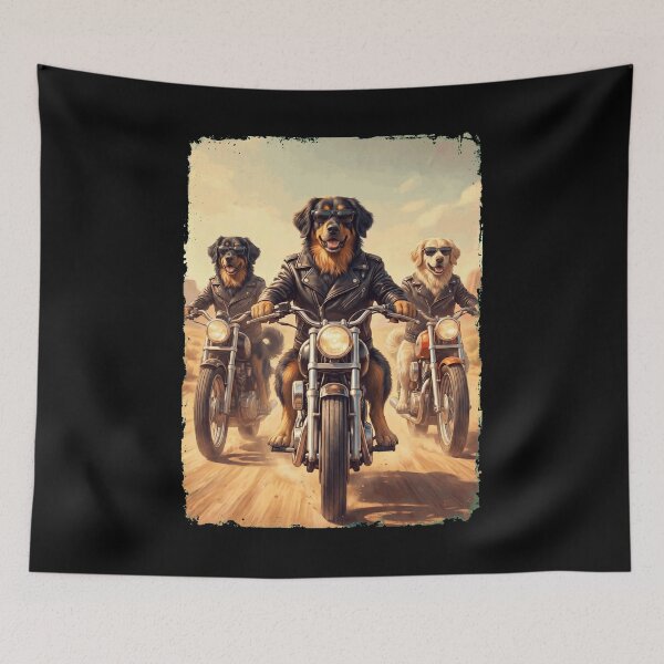 Item preview, Funny Hovawart Motorcycle Meme Dog Lover designed and sold by DoodleTortle.