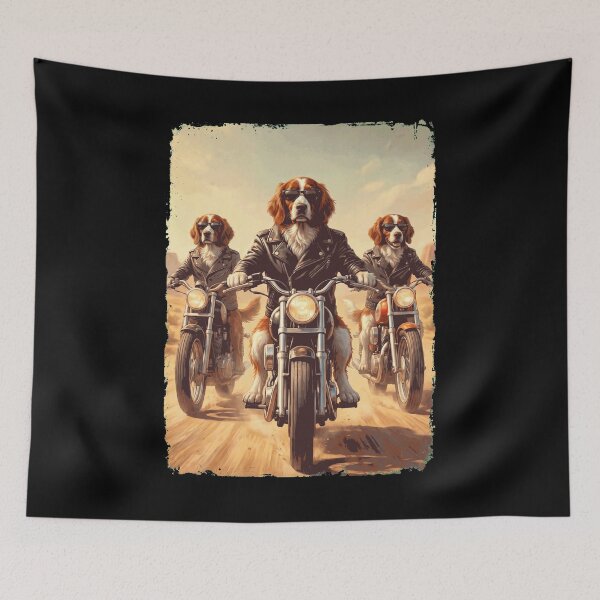 Item preview, Funny Irish Red And White Setter Motorcycle Meme Dog Lover designed and sold by DoodleTortle.
