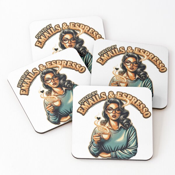 Item preview, Emails & Espresso – Office Girl Aesthetic Coffee Lover Vintage Retro T-Shirt designed and sold by Prime legend .