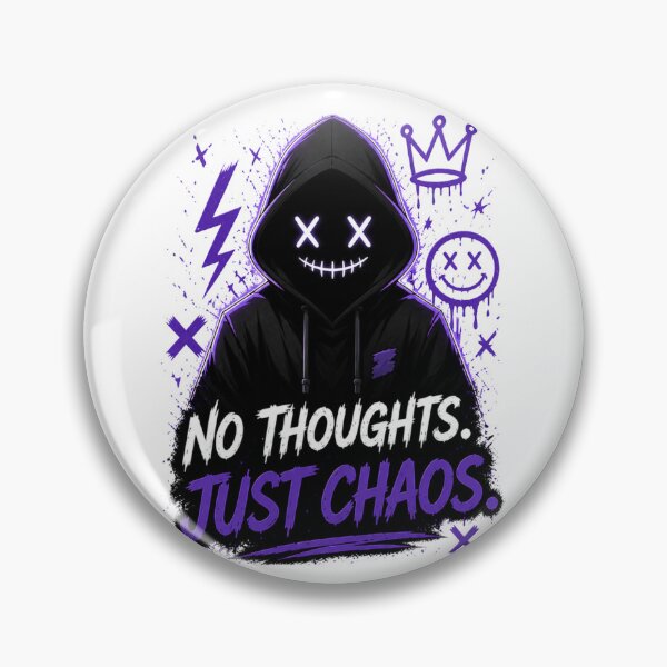 Item preview, No Thoughts Just Chaos Streetwear Graphic designed and sold by Grim Static.
