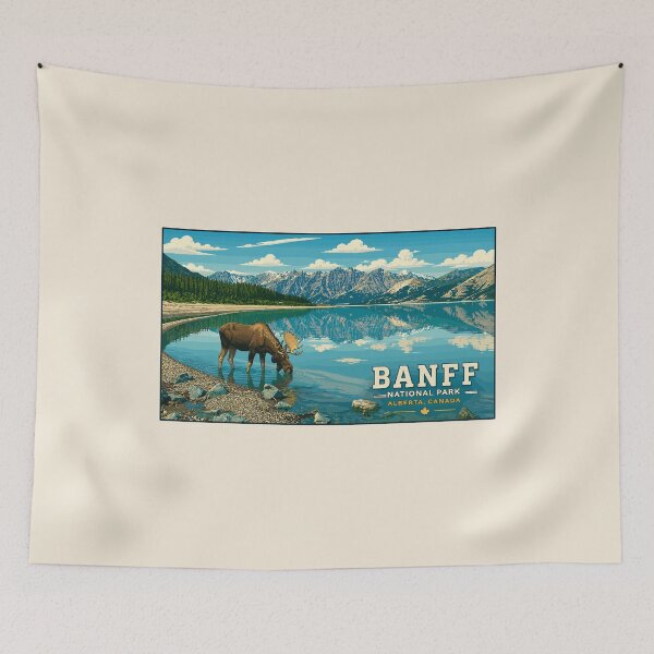 Item preview, Banff National Park Retro Design designed and sold by Gideon Emmerich.