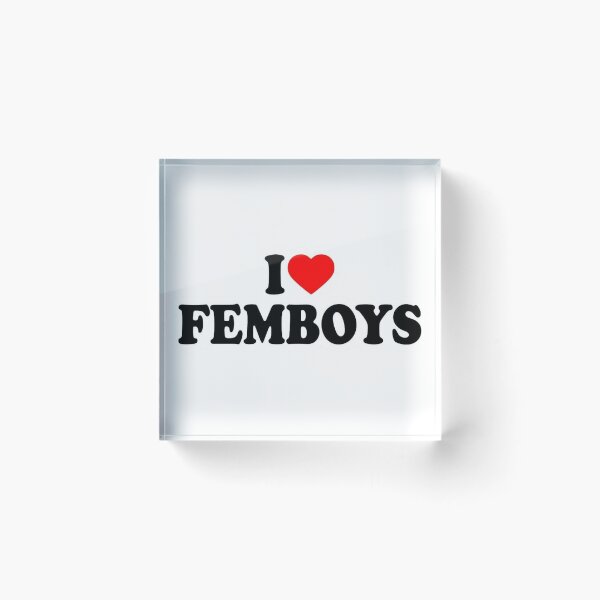 Item preview, I Heart Femboys Love Sticker LGBTQ Support designed and sold by Mustangana.
