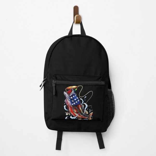 Item preview, Patriotic Bass Fishing American Flag Fisherman 4th of July USA designed and sold by Tanjaberto.