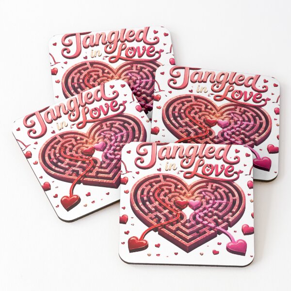 Item preview, Tangled in Love – Romantic Quote Design for Couples designed and sold by JagrDesigns.