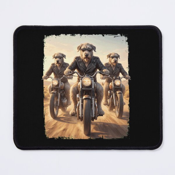 Item preview, Funny Irish Wolfhound Motorcycle Meme Dog Lover designed and sold by DoodleTortle.