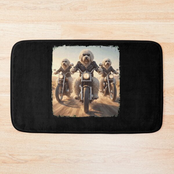 Item preview, Funny Komondor Motorcycle Meme Dog Lover designed and sold by DoodleTortle.