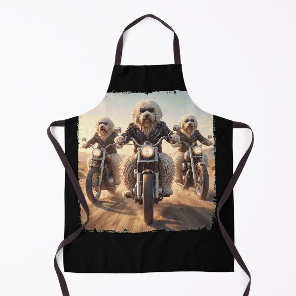 Item preview, Funny Komondor Motorcycle Meme Dog Lover designed and sold by DoodleTortle.