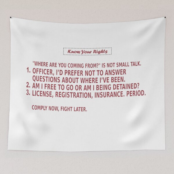 Item preview, Know Your Rights Police Interaction Guide designed and sold by ChR-oman.