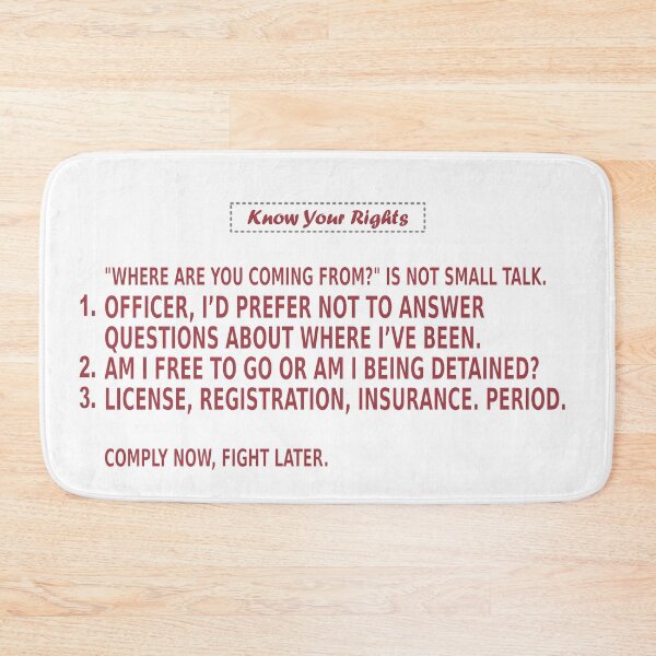 Item preview, Know Your Rights Police Interaction Guide designed and sold by ChR-oman.