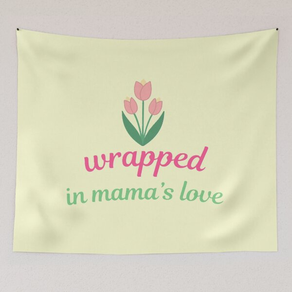Item preview, WRAPPED IN MAMA'S LOVE WITH TULIP FLOWERS FOR MOTHER'S DAY. designed and sold by ZANU creativity.