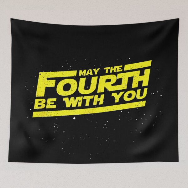 Item preview, Retro Space Galaxy May The Fourth Be With You Star Holiday Fan designed and sold by StuZabine.