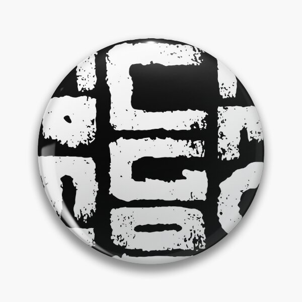 Item preview, Dark abstract black and white shabby native lettering ornament pattern 127sm designed and sold by 127sm.