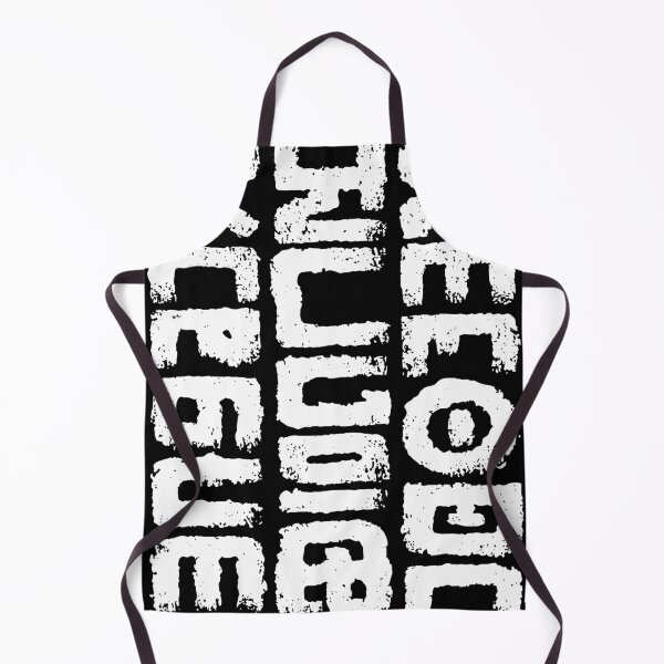 Item preview, Dark abstract black and white shabby native lettering ornament pattern 127sm designed and sold by 127sm.