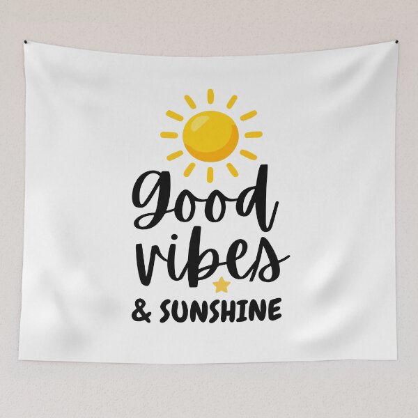 Item preview, Cute and positive typography word motivational quote design good Vibes designed and sold by AESTHETIC-FLAIR.