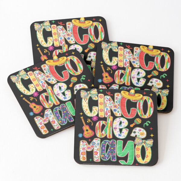Item preview, Vibrant Floral Cinco De Mayo Pattern With Guitar Sombrero and Skulls designed and sold by MassonCalepon.