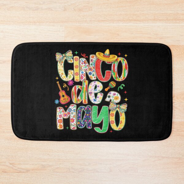 Item preview, Vibrant Floral Cinco De Mayo Pattern With Guitar Sombrero and Skulls designed and sold by MassonCalepon.
