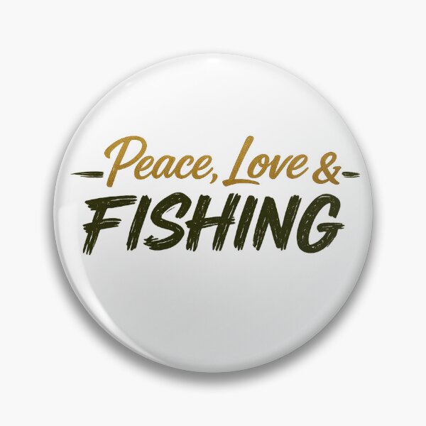 Artikelvorschau, Peace, Love & Fishing – Minimalist Fishing Typography Design entworfen und verkauft von Digal92.