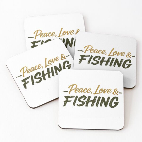 Artikelvorschau, Peace, Love & Fishing – Minimalist Fishing Typography Design entworfen und verkauft von Digal92.
