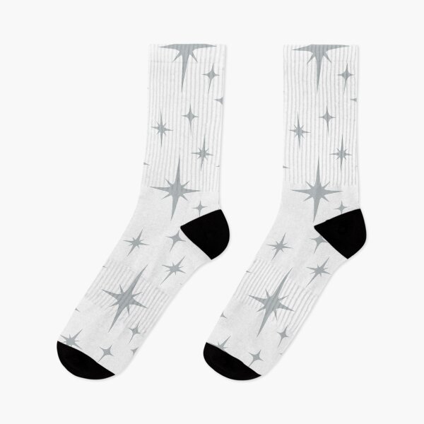 Item preview, Vintage Retro1950s Mid Century Modern White and Gray Atomic Starburst designed and sold by RetroMaggie.