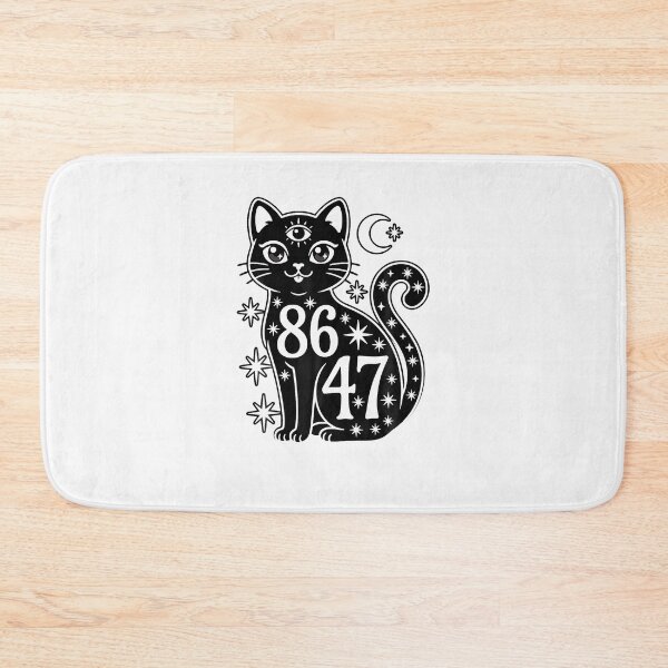 Item preview, 86 47 Black Cat Vintage Retro Cat Lady Cat Lover 86 47 Cat Mom designed and sold by Jackstudioo.