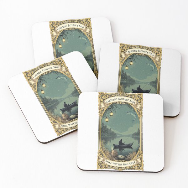 Item preview, Lakeside Patience Sage Funny Dad Fishing Emblem Gift designed and sold by YMLux.