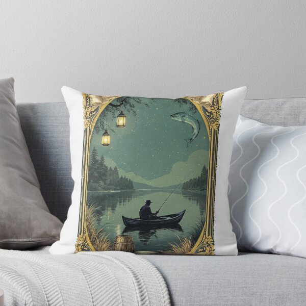 Item preview, Lakeside Patience Sage Funny Dad Fishing Emblem Gift designed and sold by YMLux.