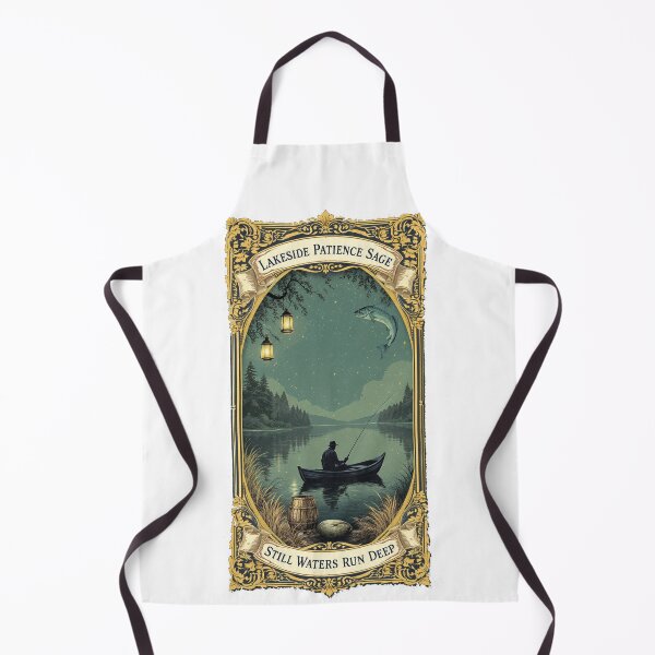 Item preview, Lakeside Patience Sage Funny Dad Fishing Emblem Gift designed and sold by YMLux.
