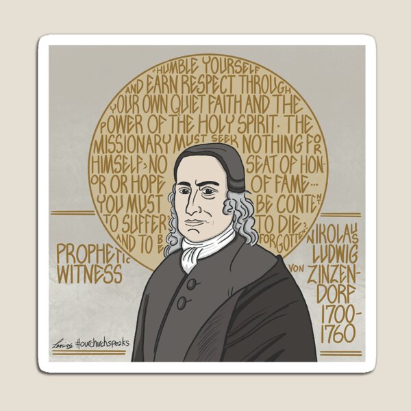 Item preview, Nikolaus Ludwig von Zinzendorf (1700-1760), Prophetic Witness designed and sold by LansingCreative.