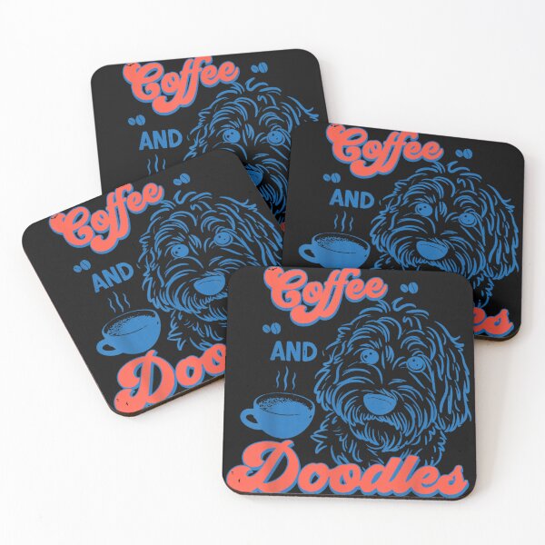 Item preview, Coffee And Doodles Funny Dog Lover With Blue Poodle Coffee Cup designed and sold by MassonCalepon.