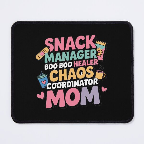 Item preview, Funny Mom Job Titles Snack Manager Chaos Coordinator Mother’s Day Gift designed and sold by YourTrendyTees.